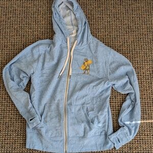Light Blue California Bear Zip-Up Hoodie Small/S